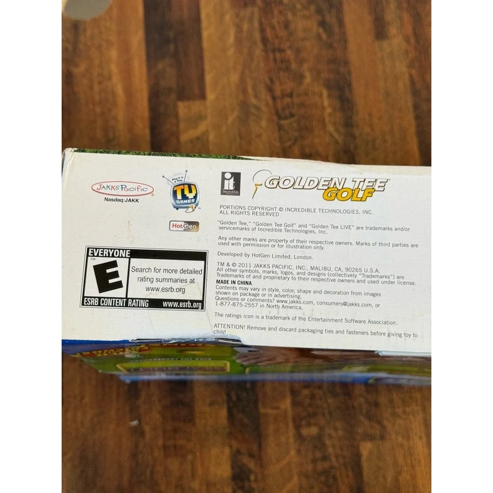 Golden Tee Golf Plug & Play TV Video Game Jakks Pacific Home Arcade - Sealed